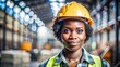 © joompon - Abstract of a portrait of an African American female worker in the workforce, abstract,portrait, African American, female, worker, workforce, diversity, empowerment, leadership