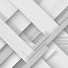 Poster - Background with abstract white and gray gradients. Geometric modern design