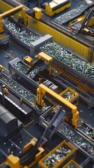Poster - automated digital waste sorting system for sustainable industrial processing