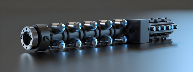 Poster - Detailed Fiber Optic Connector for High Speed Data Transmission