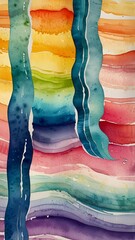 Sticker - watercolor background