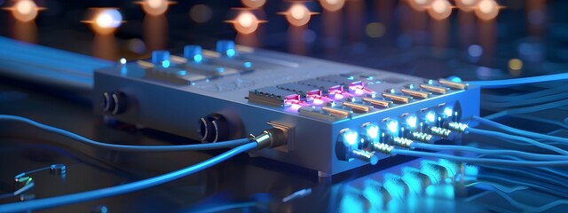 Poster - Compact Fiber Optic Transceiver for Efficient Data Communication and Connectivity