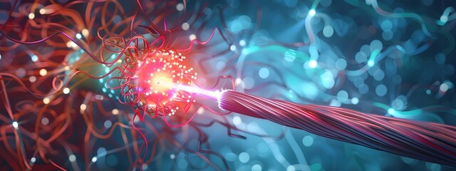 Poster - Fiber Optic Cable Fusion Fusing Fiber Optic Cables for Seamless Communication Networks