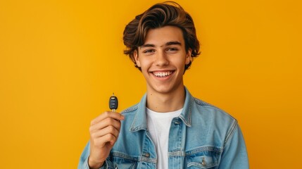 Canvas Print - The smiling young man