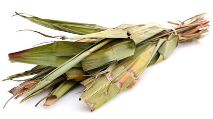 Wall Mural - dried pandan leaves Isolated on white background