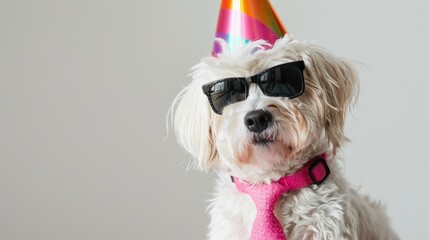 Canvas Print - The Dog in Party Hat