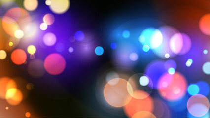 Wall Mural - Bokeh lights. Bright defocused light effect. Abstract blurred background. Vector illustration.