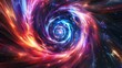 © Visioner - Space canvas alive with vibrant cosmic whirlpool depiction