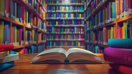 Poster - The Open Book in Library
