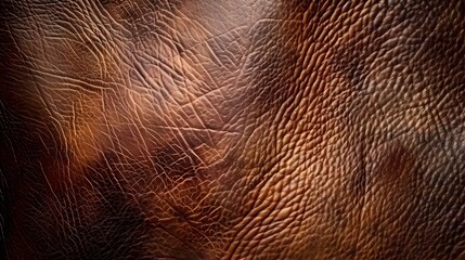 Poster - brown leather background