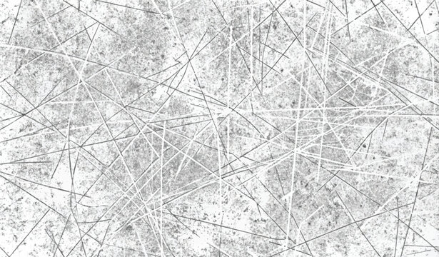 Grunge Black And White Urban Vector Texture Template. Dark Messy Dust Overlay Distress Background. Easy To Create Abstract Dotted, Scratched, Vintage Effect With Noise And Grain