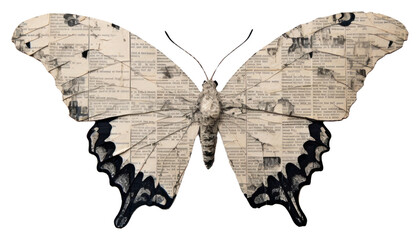 Sticker - PNG Butterfly insect paper moth. 