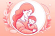© DP - Artistic depiction of a heartwarming moment between a loving mother and her child