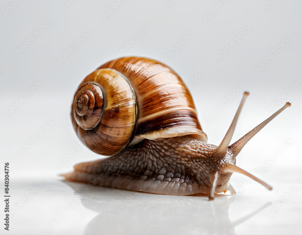 Life Like Shell Cast Ultra-Realistic 3D Rendering of a Snail with Intricate Shell Details ...