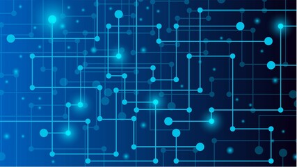 Poster - Modern Digital Technology and Computing Concept Background. 