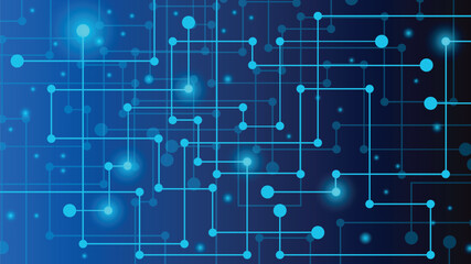 Poster - Modern Digital Technology and Computing Concept Background. 