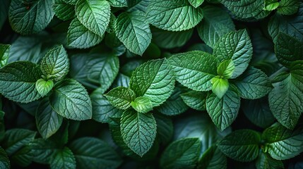 Poster - green leaves plants in the natural environment background cover pages for environment ecologist or greenery wallpaper.stock illustration