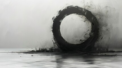 Poster - scribble circle.stock illustration