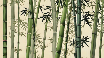 Poster - bamboo forest background