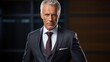 © CStock - a confident Baby Boomer businessman in a sharp suit,