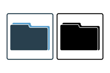 Poster - project icon. icon related to edit tool. suitable for web site, app, user interfaces, printable etc. solid icon style. simple vector design editable