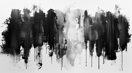 Poster - grunge modern collection brush strokes ink paint brush grunge lines rectangle text boxes for social media and networks modern textures dirty brushes and wide brushes.stock image