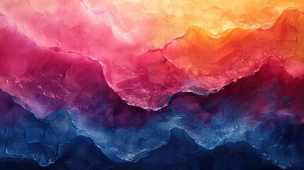 Poster - watercolor and acrylic flow blot painting a horizontal color canvas texture background.stock image