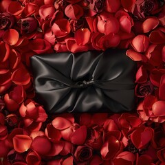 Poster - red rose petals