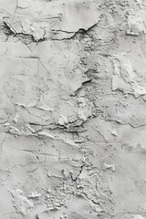 Poster - A close-up shot of a cracked concrete wall, rendered in monochrome