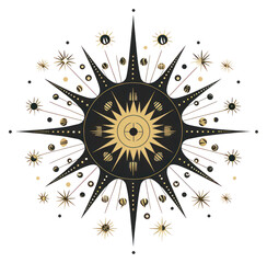 Sticker - PNG Backgrounds white background pattern compass. 