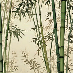 Poster - bamboo forest background