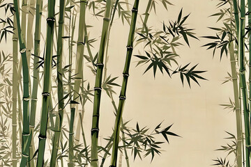 Poster - bamboo forest background