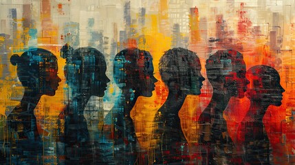Poster - cooperating communicating employees creative collage of contemporary art teamwork is essential for success business teamwork productivity.stock photo
