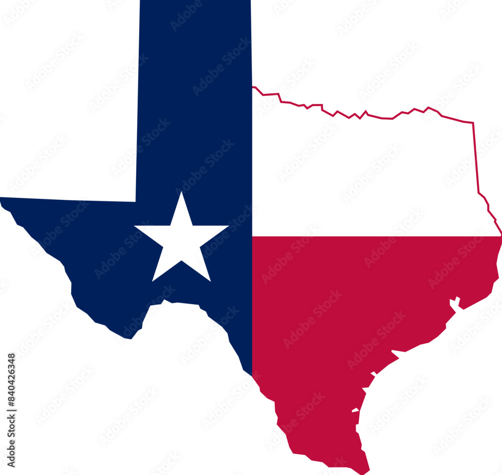 Texas State Map with Flag Background Vector SVG Illustration Stock ...