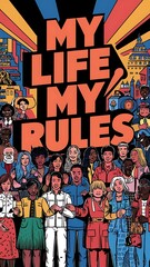 My Life My Rules Motivational Quote Wallpaper