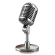 © Mustafa - Vintage retro style microphone on transparent background