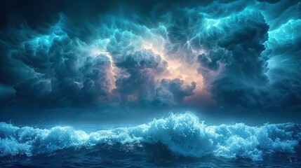 Poster - atmosphere climate cloudscape danger day.stock image