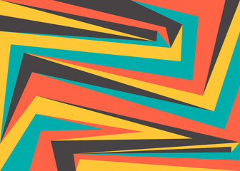 Aufkleber - Abstract background with colorful irregular gradient lines pattern