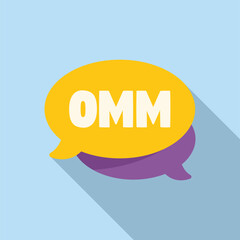 Poster - promoting brand awareness using a catchy speech bubble design