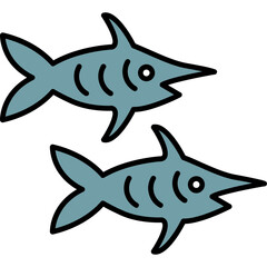 Wall Mural - Swordfish Icon