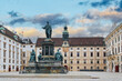 © robertharding - Emperor Franz II 1846 bronze statue on the courtyards of Hofburg Imperial Palace, Amalienburg, Vienna, Austria