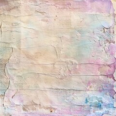 Poster - A pastel-toned abstract textured background featuring soft hues of pink, blue, and beige, perfect for creative designs and projects.