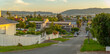 © robertharding - View of suburb street overlooking Knysna at sunset, Knysna, Garden Route, Western Cape
