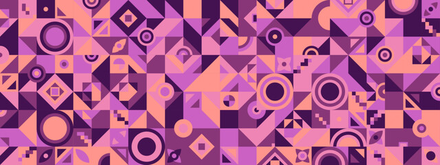 Sticker - Flat geometric background