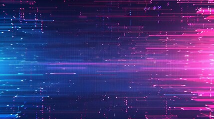 Leinwandbilder - Glitch effect digital background