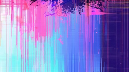 Leinwandbilder - Glitch effect digital background