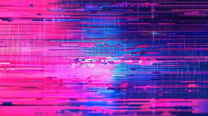 Leinwandbilder - Glitch effect digital background