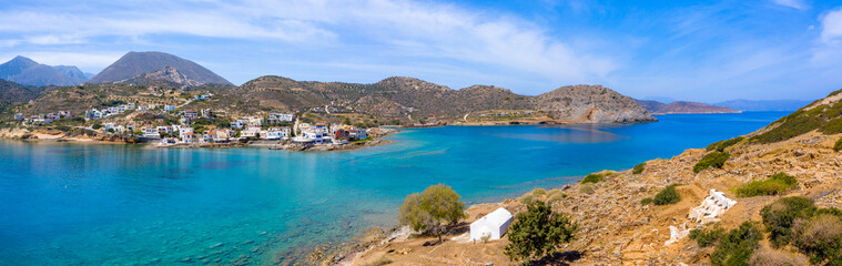 Wall Mural - Small traditional fishing village of Mochlos, Crete, Greece.