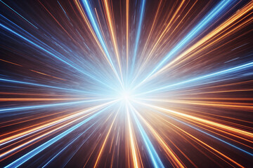 Poster - abstract background with rays