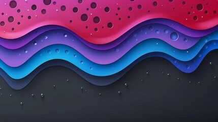 Fototapete - realistic glamour abstract technology design wave featuring geometric shapes with realistic graphic shapes decoration in isolated elegant background, businsess background presentation

